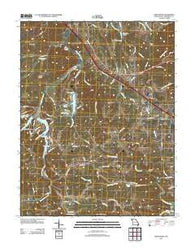 Weingarten Missouri Historical topographic map, 1:24000 scale, 7.5 X 7.5 Minute, Year 2011