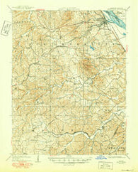 Weingarten Missouri Historical topographic map, 1:62500 scale, 15 X 15 Minute, Year 1909