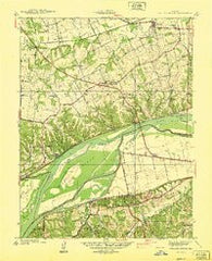 Weldon Spring Missouri Historical topographic map, 1:24000 scale, 7.5 X 7.5 Minute, Year 1940
