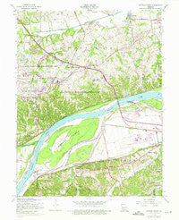 Weldon Spring Missouri Historical topographic map, 1:24000 scale, 7.5 X 7.5 Minute, Year 1954