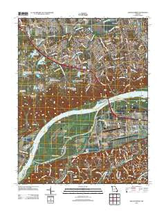Weldon Spring Missouri Historical topographic map, 1:24000 scale, 7.5 X 7.5 Minute, Year 2012