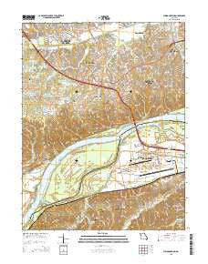 Weldon Spring Missouri Current topographic map, 1:24000 scale, 7.5 X 7.5 Minute, Year 2015