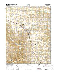 Wellsville Missouri Current topographic map, 1:24000 scale, 7.5 X 7.5 Minute, Year 2015