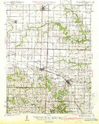 Wellsville Missouri Historical topographic map, 1:62500 scale, 15 X 15 Minute, Year 1942