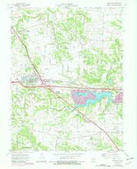 Wentzville Missouri Historical topographic map, 1:24000 scale, 7.5 X 7.5 Minute, Year 1972