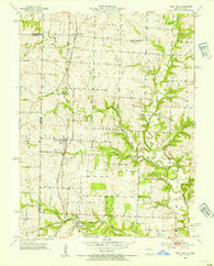 West Line Missouri Historical topographic map, 1:24000 scale, 7.5 X 7.5 Minute, Year 1953