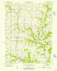 West Line Missouri Historical topographic map, 1:24000 scale, 7.5 X 7.5 Minute, Year 1953