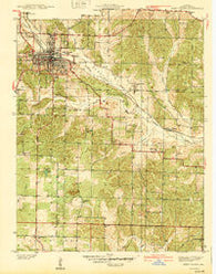West Plains Missouri Historical topographic map, 1:24000 scale, 7.5 X 7.5 Minute, Year 1940