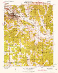West Plains Missouri Historical topographic map, 1:24000 scale, 7.5 X 7.5 Minute, Year 1938