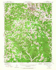 West Plains Missouri Historical topographic map, 1:62500 scale, 15 X 15 Minute, Year 1944