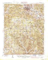 West Plains Missouri Historical topographic map, 1:62500 scale, 15 X 15 Minute, Year 1946
