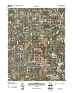 West Line Missouri Historical topographic map, 1:24000 scale, 7.5 X 7.5 Minute, Year 2011