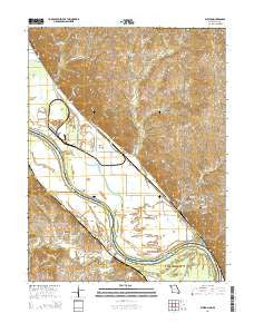 Weston Missouri Current topographic map, 1:24000 scale, 7.5 X 7.5 Minute, Year 2014