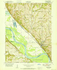 Weston Missouri Historical topographic map, 1:24000 scale, 7.5 X 7.5 Minute, Year 1951