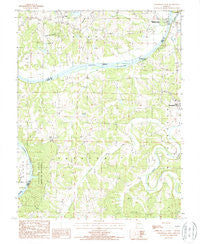 Westphalia West Missouri Historical topographic map, 1:24000 scale, 7.5 X 7.5 Minute, Year 1987