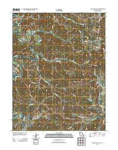 Westphalia East Missouri Historical topographic map, 1:24000 scale, 7.5 X 7.5 Minute, Year 2012