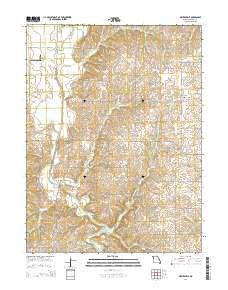 Whitesville Missouri Current topographic map, 1:24000 scale, 7.5 X 7.5 Minute, Year 2014
