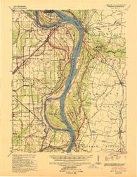 Wickliffe Kentucky Historical topographic map, 1:62500 scale, 15 X 15 Minute, Year 1939