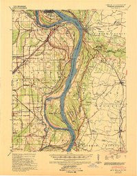 Wickliffe Kentucky Historical topographic map, 1:62500 scale, 15 X 15 Minute, Year 1939