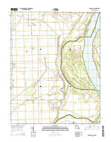 Wickliffe SW Missouri Current topographic map, 1:24000 scale, 7.5 X 7.5 Minute, Year 2015