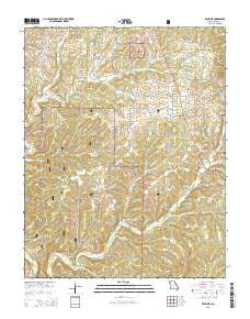 Willhoit Missouri Current topographic map, 1:24000 scale, 7.5 X 7.5 Minute, Year 2015