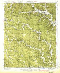 Williamsville Missouri Historical topographic map, 1:62500 scale, 15 X 15 Minute, Year 1940