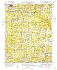 Willow Springs Missouri Historical topographic map, 1:62500 scale, 15 X 15 Minute, Year 1948