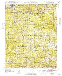 Willow Springs Missouri Historical topographic map, 1:62500 scale, 15 X 15 Minute, Year 1948