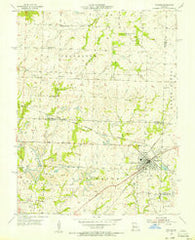 Windsor Missouri Historical topographic map, 1:24000 scale, 7.5 X 7.5 Minute, Year 1955