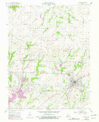 Windsor Missouri Historical topographic map, 1:24000 scale, 7.5 X 7.5 Minute, Year 1955