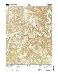 Windyville Missouri Current topographic map, 1:24000 scale, 7.5 X 7.5 Minute, Year 2015
