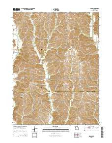 Winigan Missouri Current topographic map, 1:24000 scale, 7.5 X 7.5 Minute, Year 2015