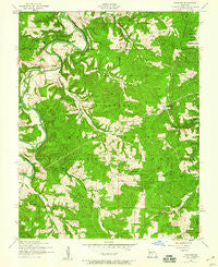 Winnipeg Missouri Historical topographic map, 1:24000 scale, 7.5 X 7.5 Minute, Year 1954
