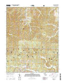 Winona Missouri Current topographic map, 1:24000 scale, 7.5 X 7.5 Minute, Year 2015
