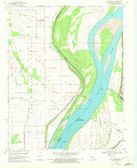 Wolf Island Missouri Historical topographic map, 1:24000 scale, 7.5 X 7.5 Minute, Year 1969