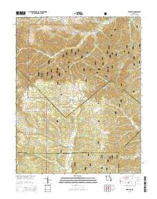 Womack Missouri Current topographic map, 1:24000 scale, 7.5 X 7.5 Minute, Year 2015