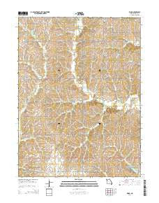 Wood Missouri Current topographic map, 1:24000 scale, 7.5 X 7.5 Minute, Year 2014