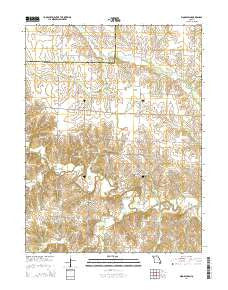 Woodlawn Missouri Current topographic map, 1:24000 scale, 7.5 X 7.5 Minute, Year 2014