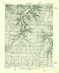 Woods Chapel Missouri Historical topographic map, 1:24000 scale, 7.5 X 7.5 Minute, Year 1934