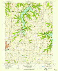 Woods Chapel Missouri Historical topographic map, 1:24000 scale, 7.5 X 7.5 Minute, Year 1957