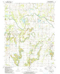 Worland Missouri Historical topographic map, 1:24000 scale, 7.5 X 7.5 Minute, Year 1991