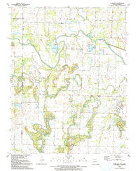 Worland Missouri Historical topographic map, 1:24000 scale, 7.5 X 7.5 Minute, Year 1991