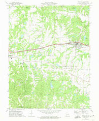Wright City Missouri Historical topographic map, 1:24000 scale, 7.5 X 7.5 Minute, Year 1972