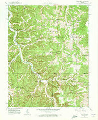 Yancy Mills Missouri Historical topographic map, 1:24000 scale, 7.5 X 7.5 Minute, Year 1950