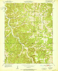 Yancy Mills Missouri Historical topographic map, 1:24000 scale, 7.5 X 7.5 Minute, Year 1951