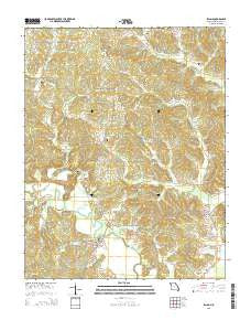 Zalma Missouri Current topographic map, 1:24000 scale, 7.5 X 7.5 Minute, Year 2015
