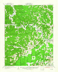 Zalma Missouri Historical topographic map, 1:62500 scale, 15 X 15 Minute, Year 1935