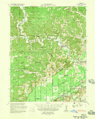 Zalma Missouri Historical topographic map, 1:62500 scale, 15 X 15 Minute, Year 1939