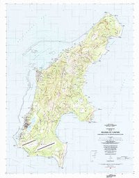 Island Of Saipan Northern Mariana Islands Historical topographic map, 1:25000 scale, 7.5 X 7.5 Minute, Year 1983