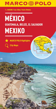 Buy map Mexico : Guatemala, Belize, El Salvador